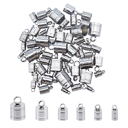 304 Stainless Steel Cord Ends, End Caps, Column