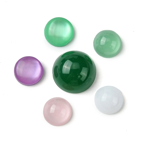 Смола декодирует кабошоны, полукруглый