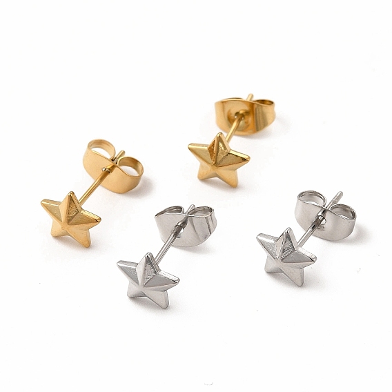 304 серьги-гвоздики из нержавеющей стали для женщин