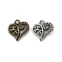 Подвески из сплава в тибетском стиле, без кадмия и без свинца, сердце