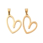 304 подвески из нержавеющей стали, шарма сердца, ионное покрытие (ip)