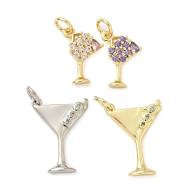 Латунные микро проложить кубического циркония подвески, чаши для кубков, долговечный, без кадмия и без свинца, стойки покрытие, с целью перехода в кольце