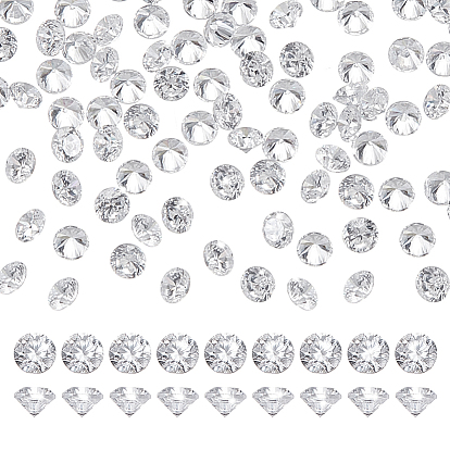 2000кабошоны из кубического циркония, класс А, граненые, алмаз