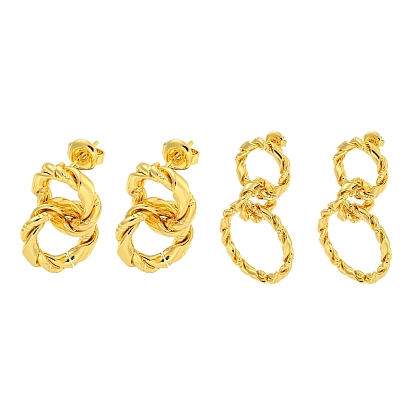 304 Stainless Steel Earrings, Annular