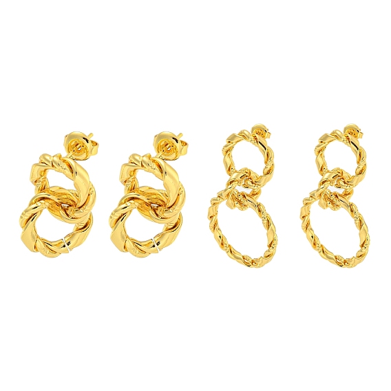 304 Stainless Steel Earrings, Annular