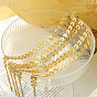 Geometric Hip-hop Titanium Steel 18K Gold Women's Bracelet E143