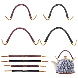 Mango de tetera de plástico y hierro estilo pandahall elite 8 piezas 4, suministros de accesorios de tetera de kung fu de reemplazo de bricolaje