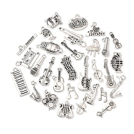30шт 30 стили тибетский стиль сплав подвески набор, музыкальные инструменты прелести