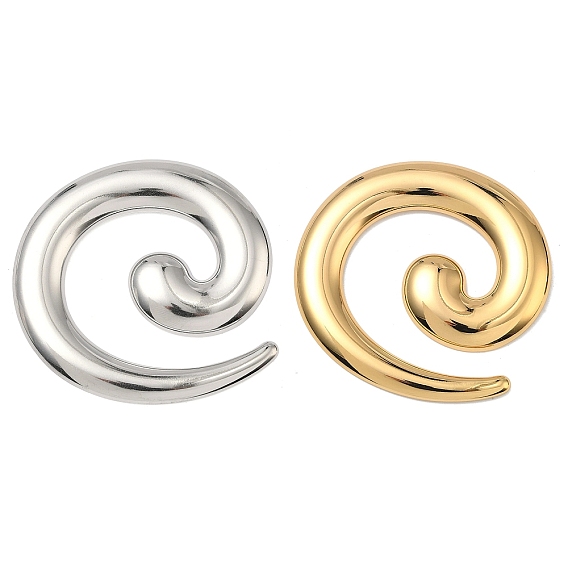 304 из нержавеющей стали большие кулоны, подвеска в виде завитка