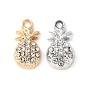 Сплава кристалла горный хрусталь подвески, стойки покрытие, без кадмия, без никеля и без свинца, ананас