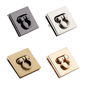 4 ensembles 4 couleurs fermoir en alliage de zinc verrou tournant, accessoires de repalcement de sac, sans cadmium et sans plomb
