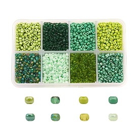 8/0 cuentas de vidrio semillas redondas perlas espaciadoras sueltas, 3 mm, agujero: 1 mm