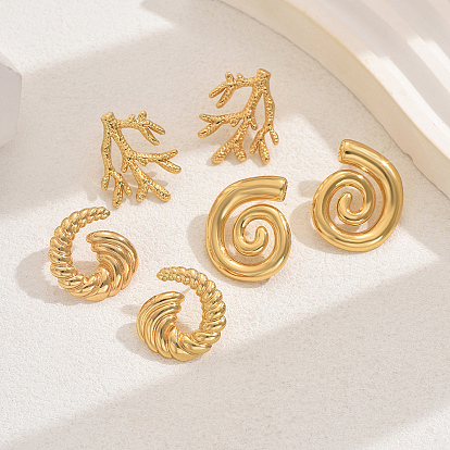 Минималистичные 201 серьги-гвоздики из нержавеющей стали для женщин на каждый день и для вечеринок