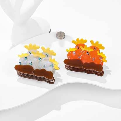 Заколки для волос из ацетата целлюлозы моркови (смола), аксессуары для волос для девочек и женщин