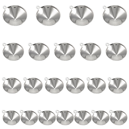 304 Configuración de diamantes de imitación colgante del acero inoxidable, cono