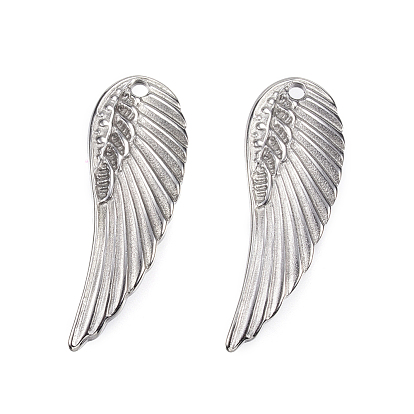 Pendentifs en acier inoxydable, ailier