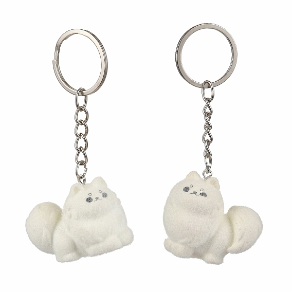 Сплав со смолой милый брелок, собака