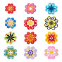 12 шт. полиэстеровые заплатки для одежды, маргаритка