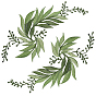 2Pcs 2 Styles Flower Computerized Embroidery Cloth Iron on Sew on Patches, Appliques