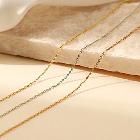 Minimalist Stainless Steel Gold-plated Necklace for Women - Cross Necklace, Versatile, Trendy.