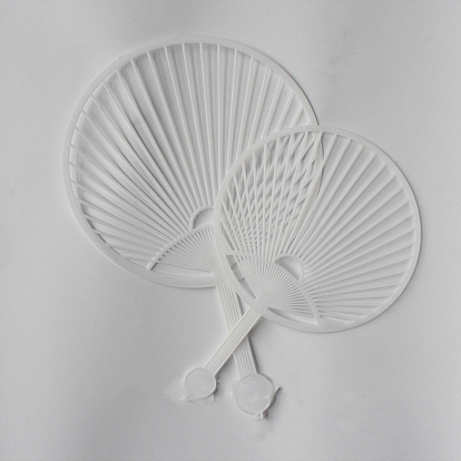 DIY Plastic Paddle Fan Frames, Flat Round