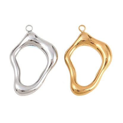 Полые 304 из нержавеющей стали кулоны, самые крутые прелести