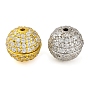 925 винтовые застежки из стерлингового серебра с микропаве и прозрачным фианитом, круглые