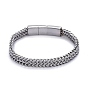304 Stainless Steel Wheat Chain Bracelets, with Bayonet Clasps