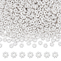 500pcs perles d'espacement en forme de marguerite en alliage de style tibétain, sans plomb et sans cadmium, fleur