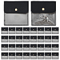 36Pcs PU Leather Jewelry Storage Bags with Iron Button, for Earring, Rings, Necklaces, Square
