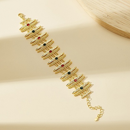 Браслеты-цепочки из сплава с микропаве из кубических цирконий для женщин