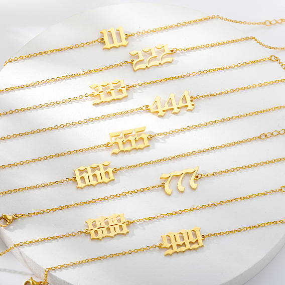 201 браслеты на ногу из нержавеющей стали с фигурными звеньями для женщин, золотые