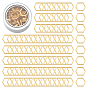 100pcs anneaux de liaison en alliage, hexagone, avec des boîtes de conserve rondes en aluminium