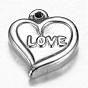201 Edelstahl Reize, Herz mit Wort Liebe, Valentinstag