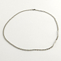 304 Stainless Steel Curb Chain Necklaces, 20.4 inch (51.8cm)
