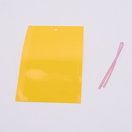 Piège collant en plastique pp, avec un fil d'acier, rectangle