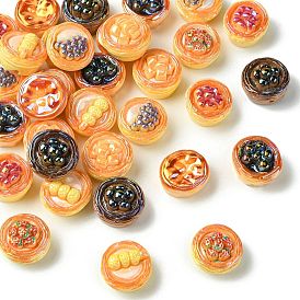 30 непрозрачные акриловые бусины, имитация еды, фруктовый пирог