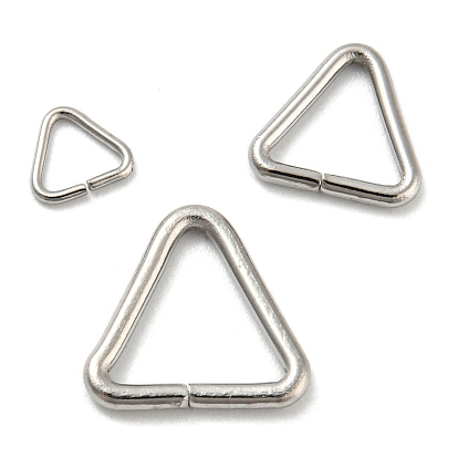 304 Stainless Steel Triangle Linking Ring, Buckle Clasps, Quick Link Connector, Fit for Top Drilled Beads, Webbing, Strapping Bags