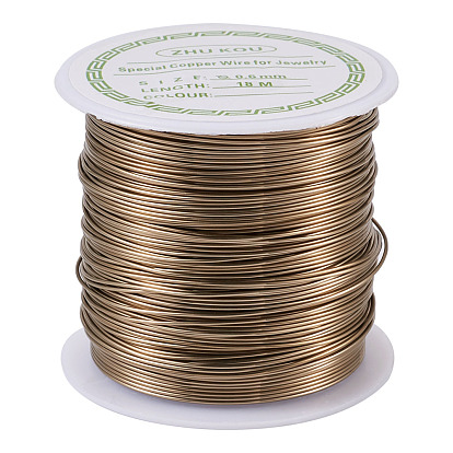 Copper Beading Wire for Jewelry Making, Long-Lasting Plated