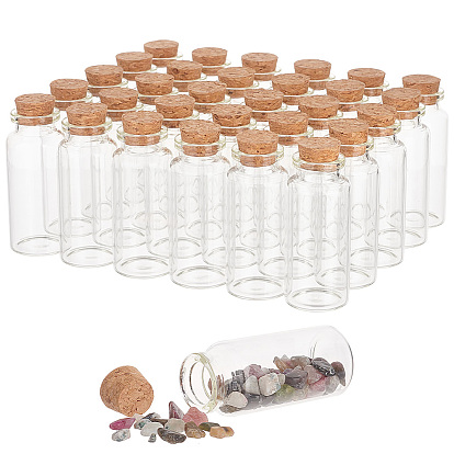 30Stück Glasflasche, mit Korkstopfen, Ich wünsche eine Flasche, Kolumne