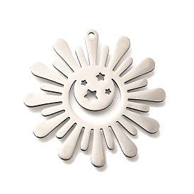 201 подвески из нержавеющей стали, лазерная резка, очарование солнца, анти-тускнение