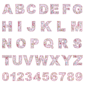 72 шт. 4 сумки 2 стили полиэстеровая блестящая вышитая тканевая нашивка, компьютеризированная вышивка тканью утюжок на / шить на заплатках, аксессуары для костюма, аппликация