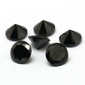 Forme de diamant de qualité un cubes de cabochons de zircone, facette