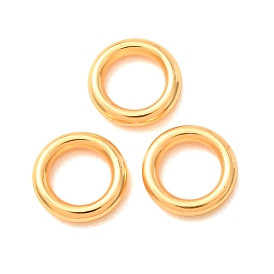 Brass Closed Jump Rings, Rack Plating, Round
