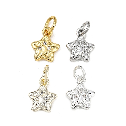 Латунные микро проложить кубического циркония подвески, звезды прелести, с целью перехода в кольце