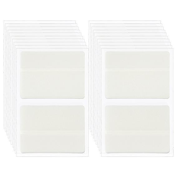 20 Bags PET Sticker Index Tabs, Sticky Notes, for Office School Reading, Rectangle
