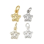 Латунные микро проложить кубического циркония подвески, звезды прелести, с целью перехода в кольце