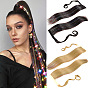 Magic Tape Wrapped Golden Straight Hair Ponytail Extension with Volume and Natural Look for Women