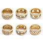 304 Stainless Steel Finger Rings for Women, with Crystal Rhinestone, Butterfly/Clover/Heart/Hexagon/Oval