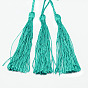 Tassels Decorations, 135x6mm, about 100strands/bundles